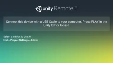 Captura de tela de Unity Remote 5 4