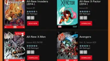 Captura de tela de Marvel Comics 3