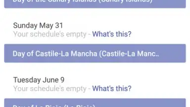 Captura de tela de Today Calendar 1