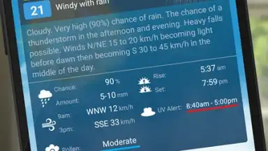 Captura de tela de Weatherzone 3