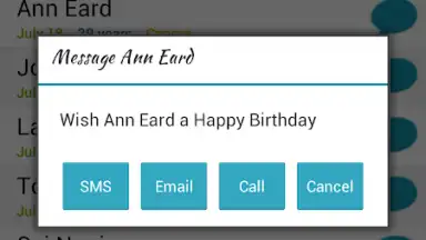 Captura de tela de Birthday Calendar Free 5