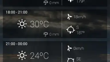 Captura de tela de anpWeather 1