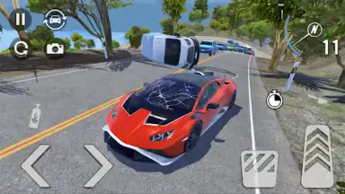 Captura de tela de Car Crash Simulator Mountain 6
