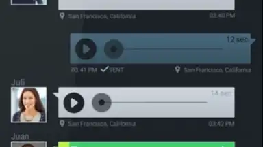 Captura de tela de Voxer Walkie-Talkie PTT 3
