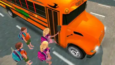 Captura de tela de School Bus Driving Games 3D 4