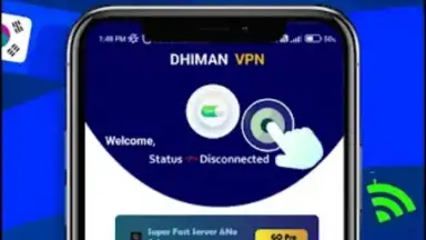 Captura de tela de DHIMAN VPN - secure & Fast VPN 2