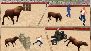 Captura de tela de Angry Bull Attack Arena Sim 3D 4