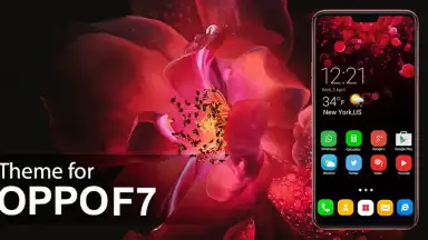 Captura de tela de Oppo F7 Launcher - Themes and Wallpapers 2
