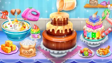 Captura de tela de Cake Maker DIY Baking Games 4