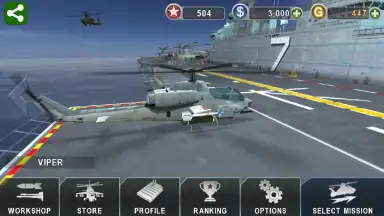 Captura de tela de Gunship Battle: Helicopter 3D 2