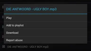 Captura de tela de 4shared Music 4