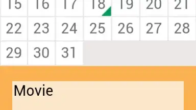 Captura de tela de Calendar Monthly 1