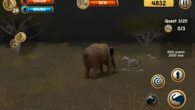 Captura de tela de Wild Elephant Sim 3D 1