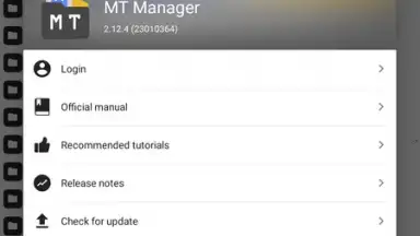 Captura de tela de MT Manager 3
