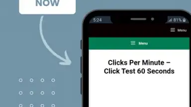Captura de tela de Clicks Per Minute 2