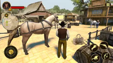 Captura de tela de West Cowboy Games Horse Riding 1