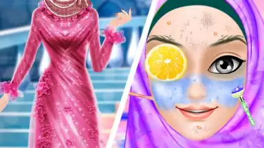 Captura de tela de Hijab Girl Salon- Muslim Fashion Princess Makeover 4