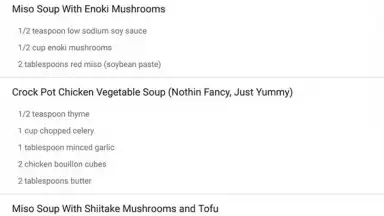 Captura de tela de Soup Recipes 1