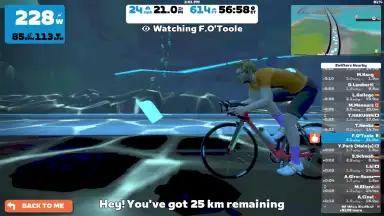 Captura de tela de Zwift 9