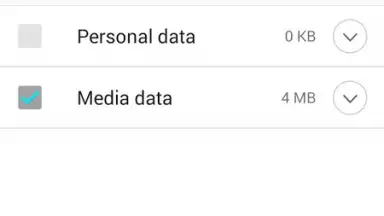 Captura de tela de LG Backup (Sender) 4