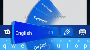 Captura de tela de Blue Keyboard 5