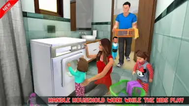 Captura de tela de Mother Simulator Triplet Baby 3