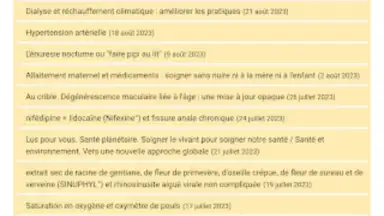 Captura de tela de Application Prescrire 20