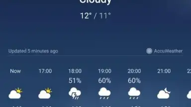 Captura de tela de HUAWEI Weather 1