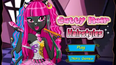 Captura de tela de Monster Catty Noir Hair Salon 5