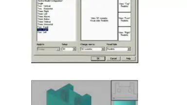 Captura de tela de Autocad 2007 3D Tutorial 1