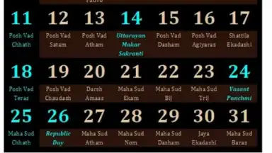 Captura de tela de Gujarati Calendar 2014 2