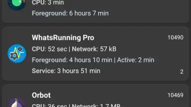 Captura de tela de WhatsRunning Demo 1