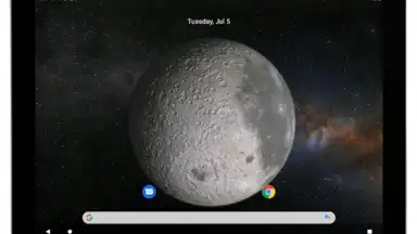 Captura de tela de Moon 3D Live Wallpaper 9