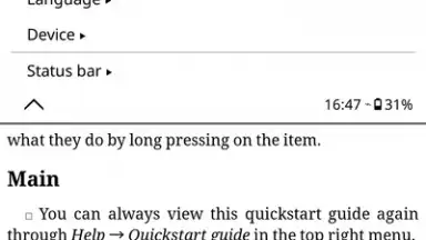 Captura de tela de KOReader 3