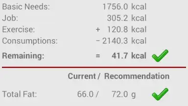 Captura de tela de Calories! 7