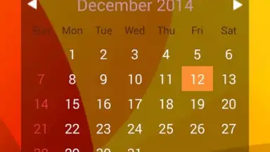 Captura de tela de Month Calendar Widget 5