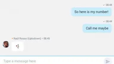 Captura de tela de Skype Lite 5