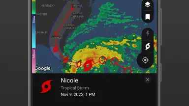 Captura de tela de NOAA Weather Radar 12