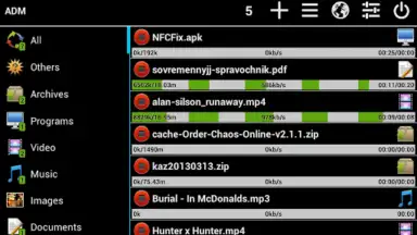 Captura de tela de Advanced Download Manager 8