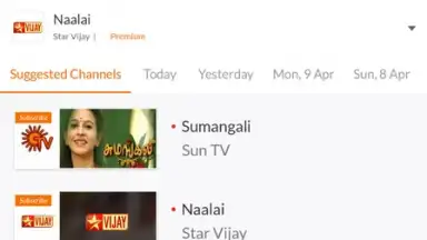 Captura de tela de YuppTV LiveTV, Live Cricket 5