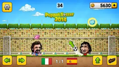 Captura de tela de Puppet Soccer 2014 3
