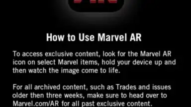 Captura de tela de Marvel AR 3