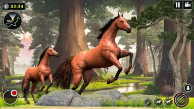 Captura de tela de Wild Horse Family Simulator 5