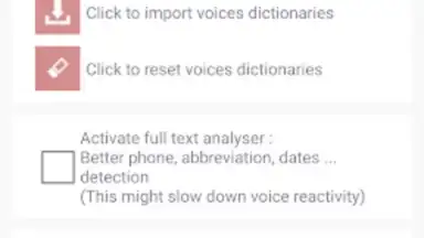Captura de tela de Acapela TTS Voices 4