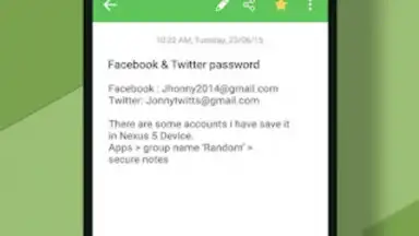 Captura de tela de Secure Notes 15