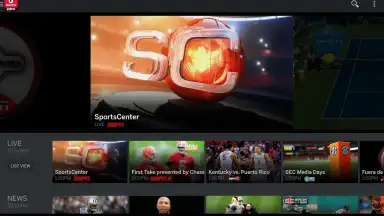 Captura de tela de WatchESPN 8
