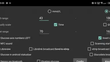 Captura de tela de Juggluco 10