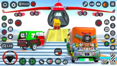 Captura de tela de Tuk Tuk Taxi Driving Games 3D 4