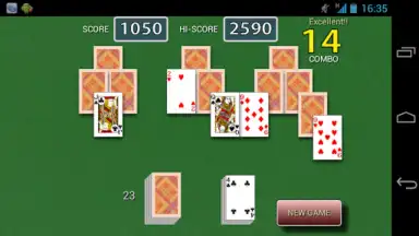 Captura de tela de Tri Peaks Solitaire 1