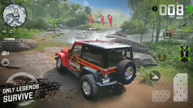Captura de tela de offroad SUV jeep 4x4 driving 2
